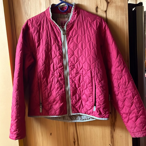 Burton Jackets & Blazers - Burton women’s quilted pink/gray ski jacket